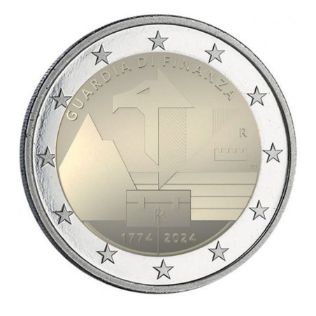 Italie 2024 - 2 euro commémorative - 250 ans Garde des Finances - Rouleau de 25 pièces