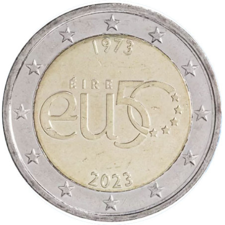 Irlande 2023 - 2 euro commémorative -50ème Anniversaire de l-adhésion à l-UE - Rouleau de 25 pièces