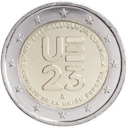 Espagne 2023 - 2 euro commémorative - Présidence Journée de l-Union Européenne - Rouleau de 25 pièces