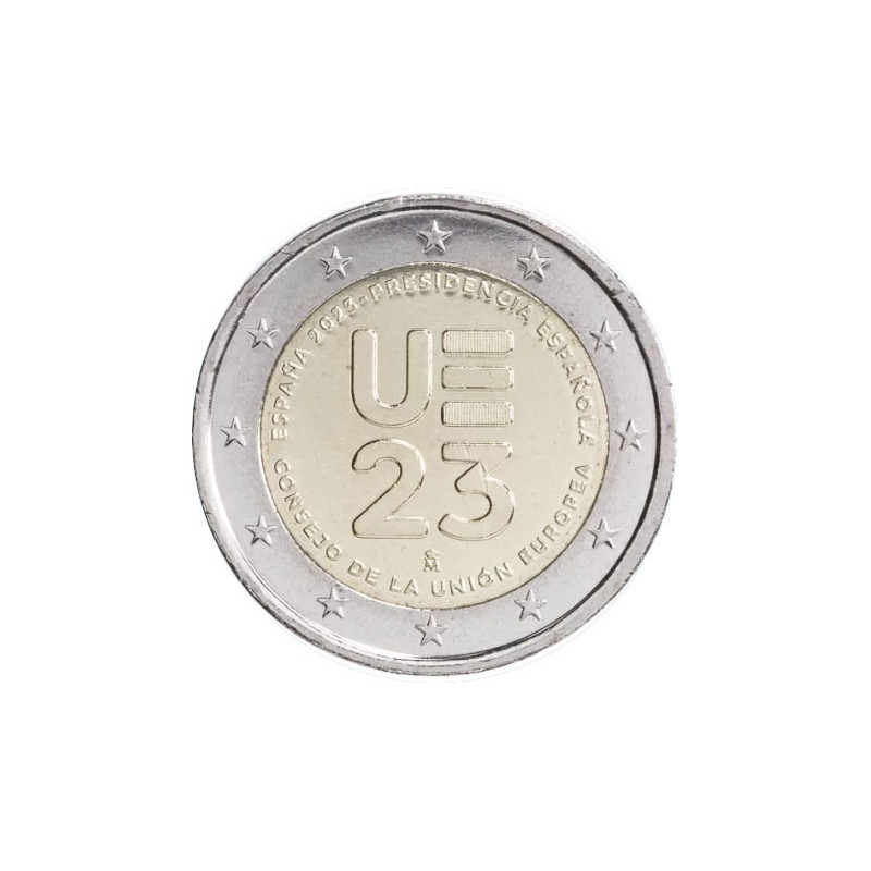 Espagne 2023 - 2 euro commémorative - Présidence Journée de l-Union Européenne - Rouleau de 25 pièces
