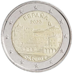 Espagne 2023 - 2 euro commémorative Caceres - Rouleau de 25 pièces