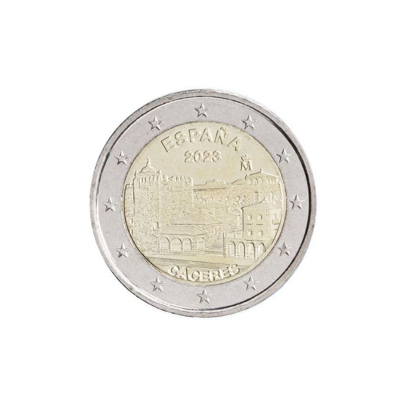 Espagne 2023 - 2 euro commémorative Caceres - Rouleau de 25 pièces