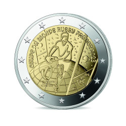 Monnaie de Paris 2023 - 2 euro commémorative BE - Coupe du Monde de Rugby - Le Tournoi - Rouleau de 25 pièces