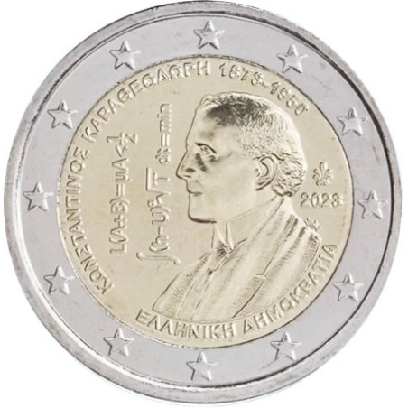 Grèce 2023 - 2 euro commémorative - Constantin Carathéodory - Rouleau de 25 pièces