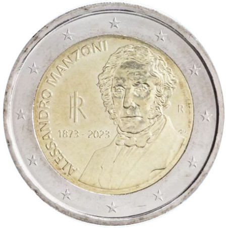 Italie 2023 - 2 euro commémorative Alessandro Manzoni - Rouleau de 25 pièces