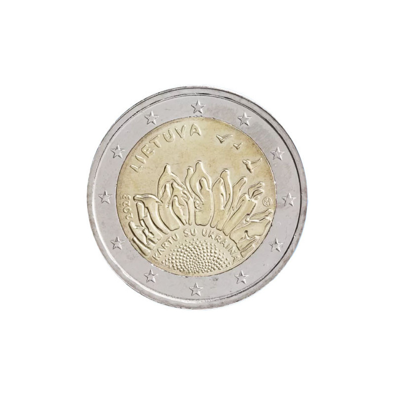 Lituanie 2023 - 2 euro commémorative Ukraine - Rouleau de 25 pièces