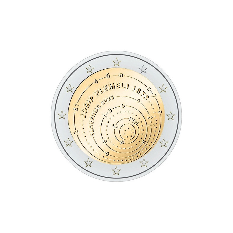 Slovénie 2023 - 2 euro commémorative - Josip Plemelj - Rouleau de 25 pièces