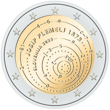 Slovénie 2023 - 2 euro commémorative - Josip Plemelj - Rouleau de 25 pièces