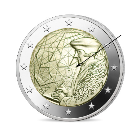 Allemagne 2022 - 2 euro commémorative Erasmus - Rouleau de 25 pièces