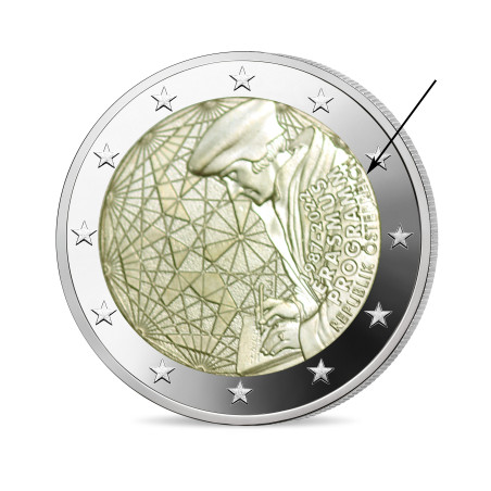 Autriche 2022 - 2 euro commémorative Erasmus - Rouleau de 25 pièces