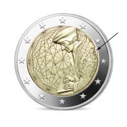 Chypre 2022 - 2 euro commémorative Erasmus - Rouleau de 25 pièces
