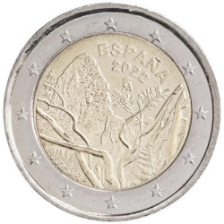 Espagne 2022 - 2 euro commémorative Parc Garajonay - Rouleau de 25 pièces
