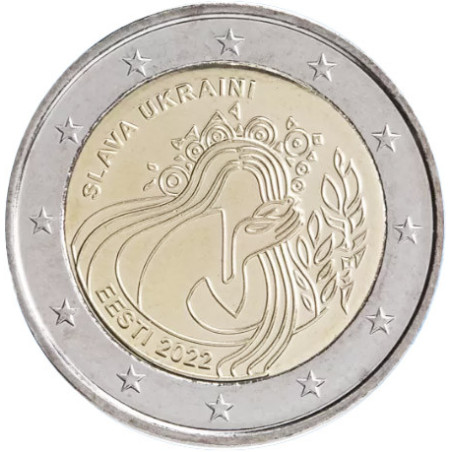 Estonie 2022 - 2 euro commémorative UKRAINE - Rouleau de 25 pièces