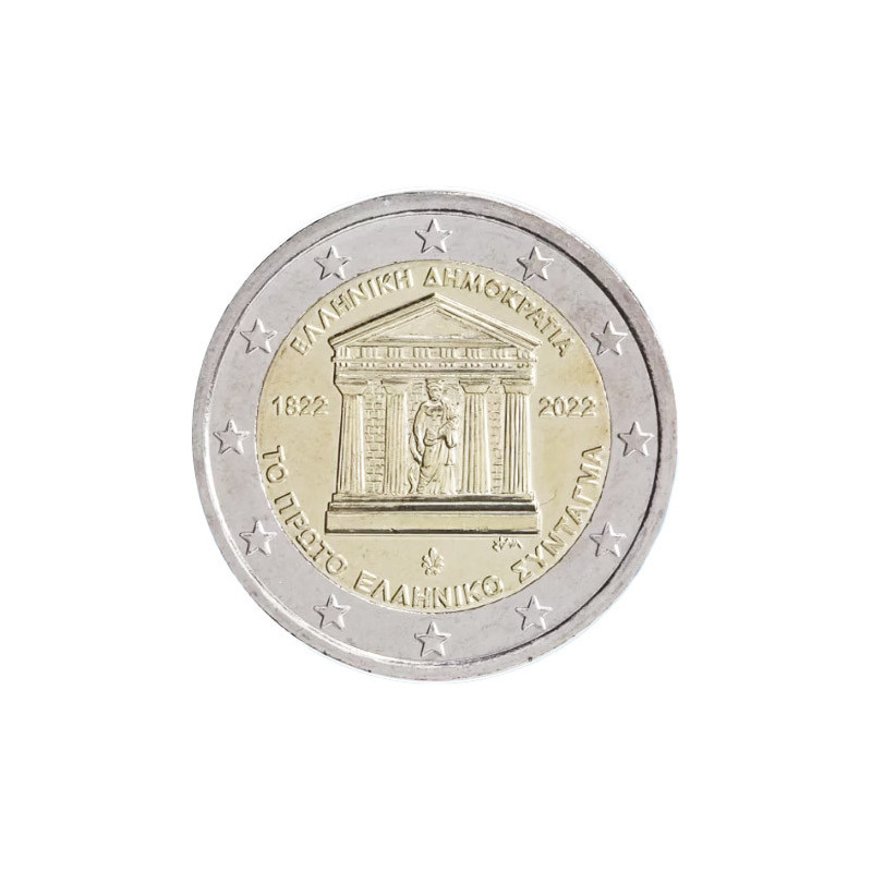 Grèce 2022 - 2 euro commémorative Constitution - Rouleau de 25 pièces