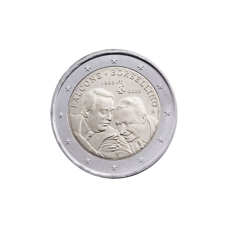 Italie 2022 - 2 euro commémorative Juges - Rouleau de 25 pièces