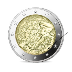 Lettonie 2022 - 2 euro commémorative Erasmus - Rouleau de 25 pièces