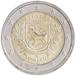 Lituanie 2022 - 2 euro commémorative Suvalkija - Rouleau de 25 pièces