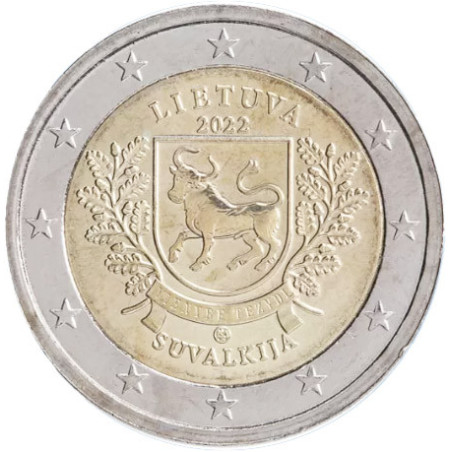 Lituanie 2022 - 2 euro commémorative Suvalkija - Rouleau de 25 pièces