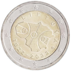 Lituanie 2022 - 2 euro commémorative Basket - Rouleau de 25 pièces