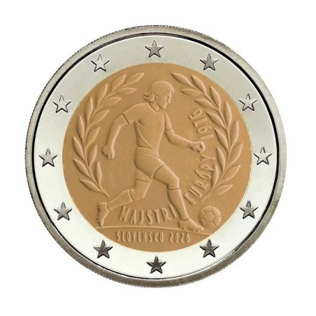 Slovaquie 2026- 2 euro commémorative « football » - Rouleau de 25 pièces