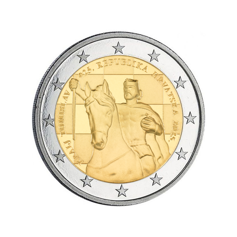 Croatie 2025 - Tomislav Ier et les 1100 ans du Royaume de Croatie - Rouleau de 25 pièces