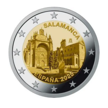 Espagne 2025 - 2 euro commémorative - Salamanca - Rouleau de 25 pièces