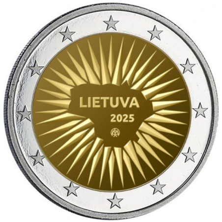 Lituanie 2025 - 2 euro commémorative -Défense - Rouleau de 25 pièces