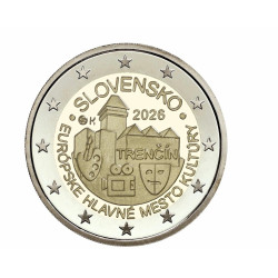Slovaquie 2026 - 2 euro commémorative  Tren?ín, capitale de la culture - Rouleau de 25 pièces