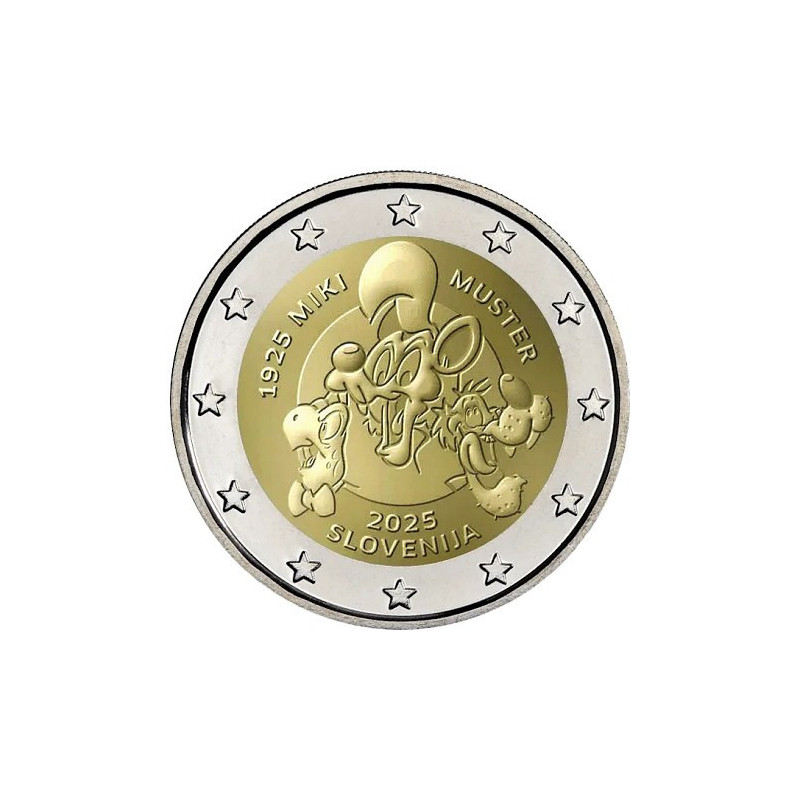 Slovénie 2025 - 2 euro commémorative - Miki Muster - Rouleau de 25 pièces