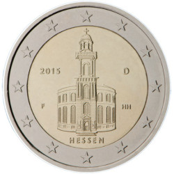 Allemagne 2015 - 2 euro commémorative Eglise Saint Paul de Francfort - Rouleau de 25 pièces