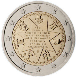 Grèce 2014 - 2 euro commémorative Iles Ioniennes - Rouleau de 25 pièces