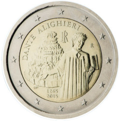 Italie 2015 - 2 euro commémorative DANTE - Rouleau de 25 pièces