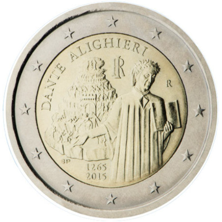 Italie 2015 - 2 euro commémorative DANTE - Rouleau de 25 pièces