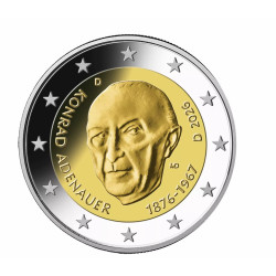 Allemagne 2026 - 2 euro commémorative - Konrad Adenauer - Rouleau de 25 pièces
