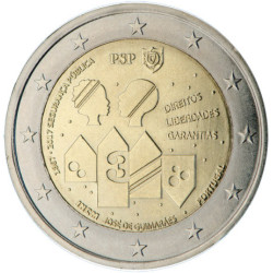 Portugal 2017 - 2 euro commémorative Police - Rouleau de 25 pièces