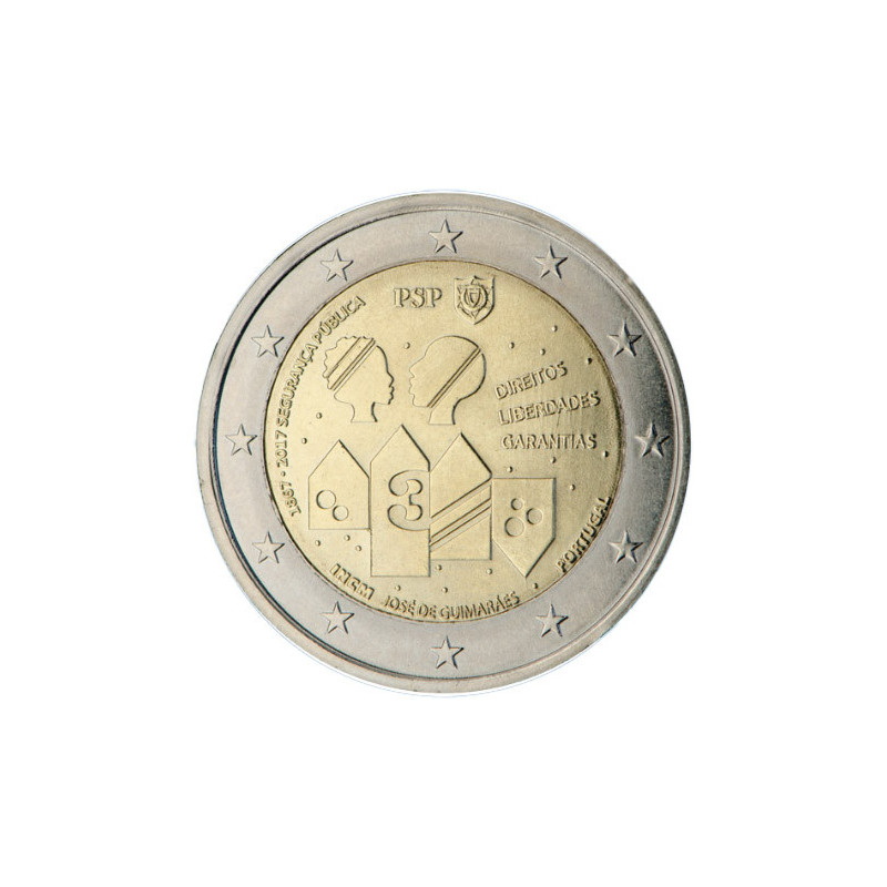 Portugal 2017 - 2 euro commémorative Police - Rouleau de 25 pièces
