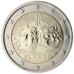 Italie 2016 - 2 euro commémorative Plaute - Rouleau de 25 pièces