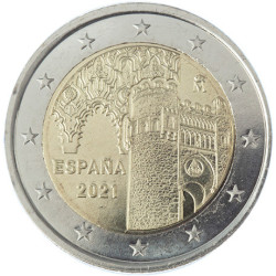 Espagne 2021 - 2 euro commémorative Tolede - Rouleau de 25 pièces