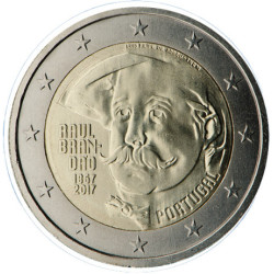 Portugal 2017 - 2 euro commémorative Brandao - Rouleau de 25 pièces