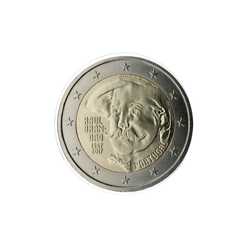 Portugal 2017 - 2 euro commémorative Brandao - Rouleau de 25 pièces