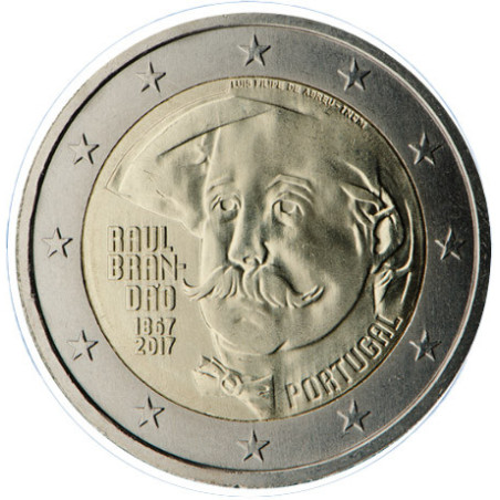 Portugal 2017 - 2 euro commémorative Brandao - Rouleau de 25 pièces
