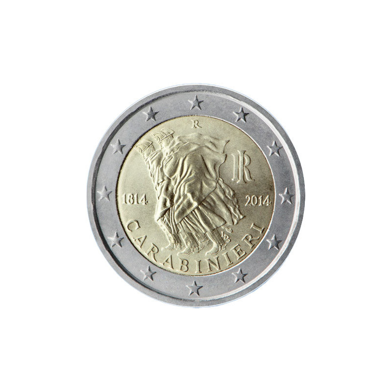 Italie 2014 - 2 euro commémorative Carabinieri - Rouleau de 25 pièces