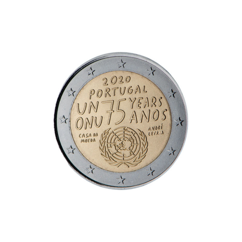 Portugal 2020 - 2 euro commémorative ONU - Rouleau de 25 pièces