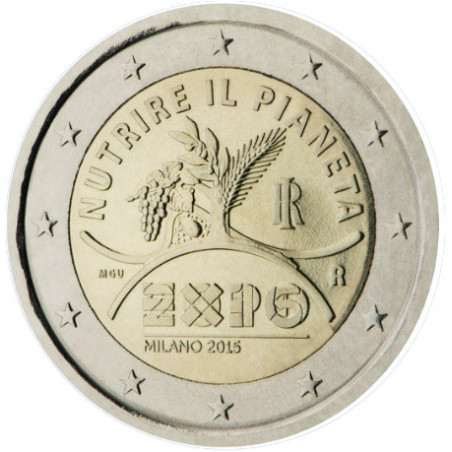 Italie 2015 - 2 euro commémorative Milan - Rouleau de 25 pièces