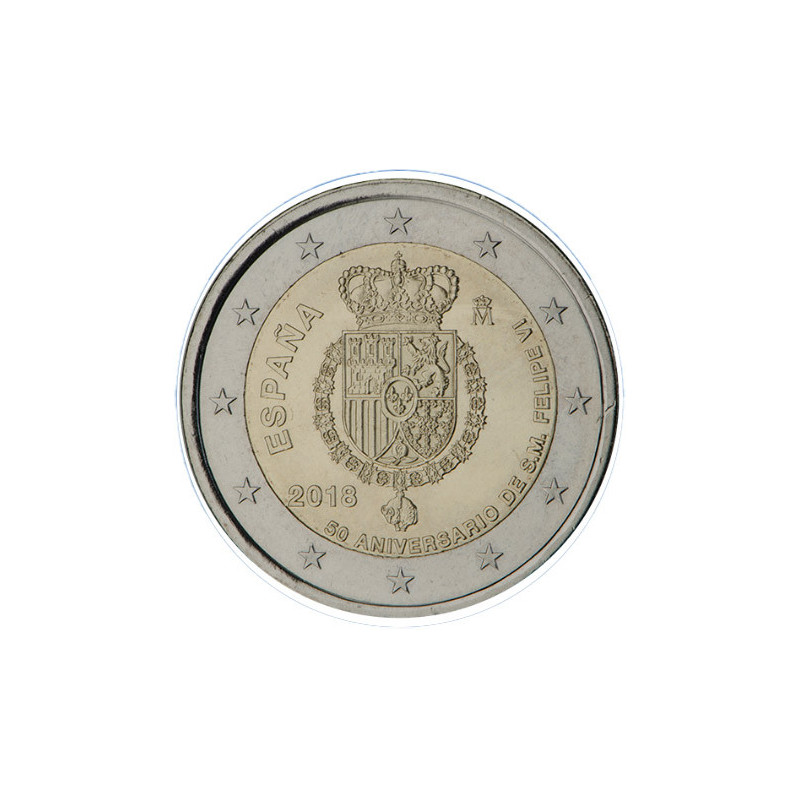Espagne 2018 - 2 euro commémorative Roi Felipe - Rouleau de 25 pièces