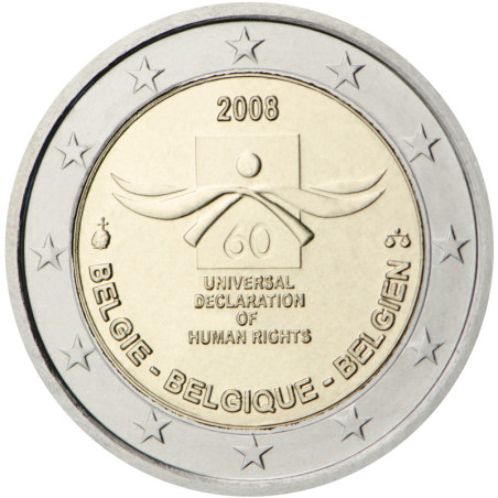 Belgique 2008 - 2 euro commémorative - Rouleau de 25 pièces