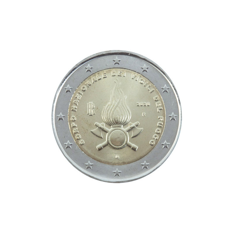 Italie 2020 - 2 euro commémorative Pompiers - Rouleau de 25 pièces