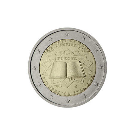 Italie 2007 Traité de Rome - 2 euro commémorative - Rouleau de 25 pièces