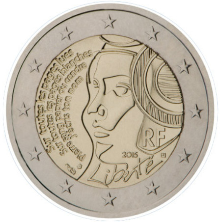 France 2015 - 2 euro commémorative République - Rouleau de 25 pièces