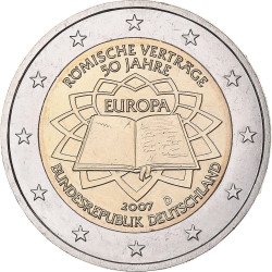 Allemagne 2007 - 2 euro commémorative Traité de Rome - Rouleau de 25 pièces